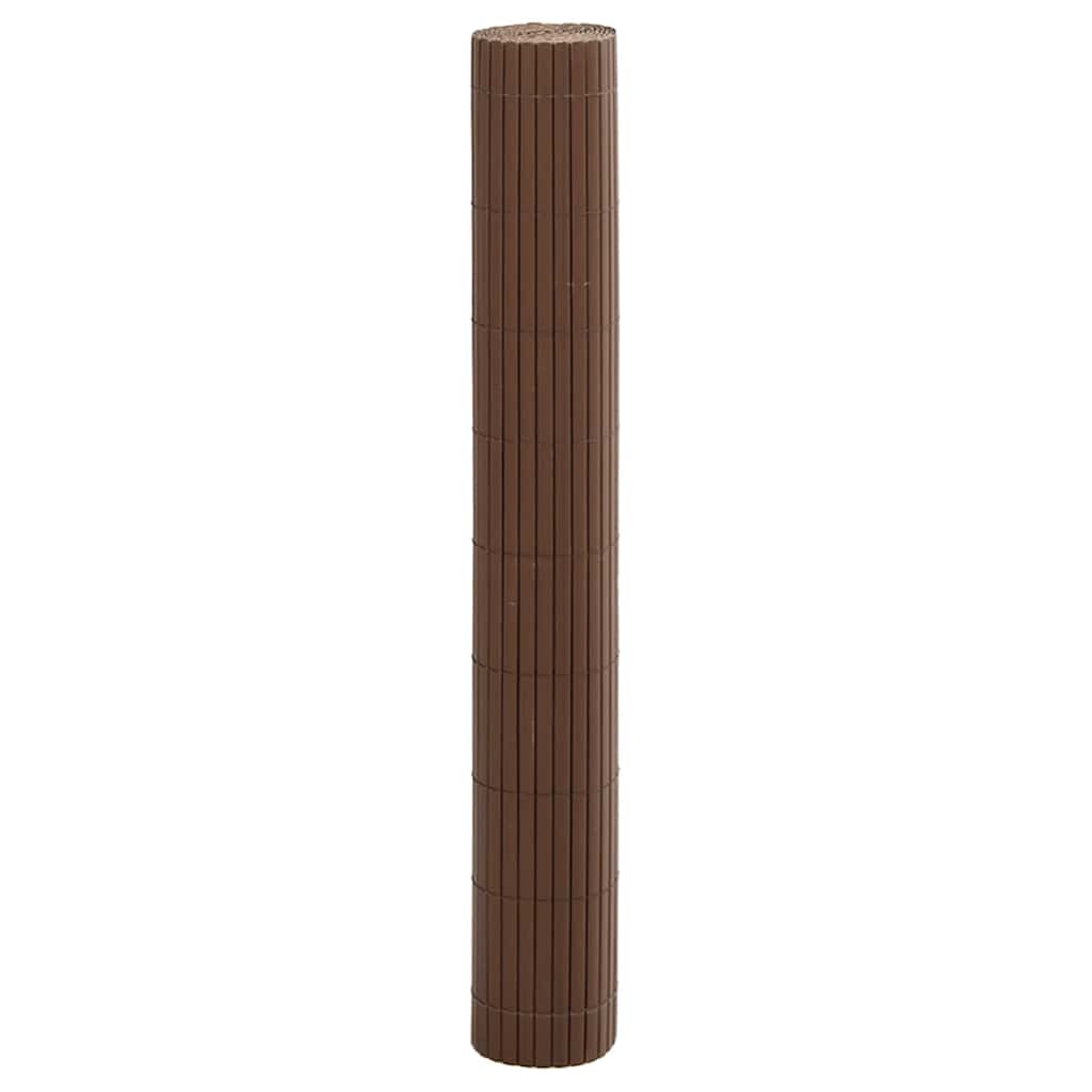 Tuinhek Dubbelzijdig Bruin 1,8x5 m PVC