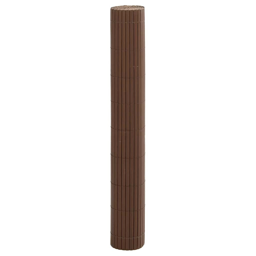 Tuinhek Dubbelzijdig Bruin 1,8x5 m PVC