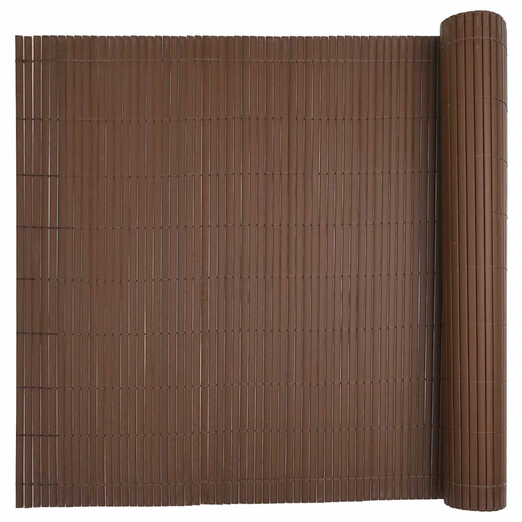 Tuinhek Dubbelzijdig Bruin 1,8x5 m PVC