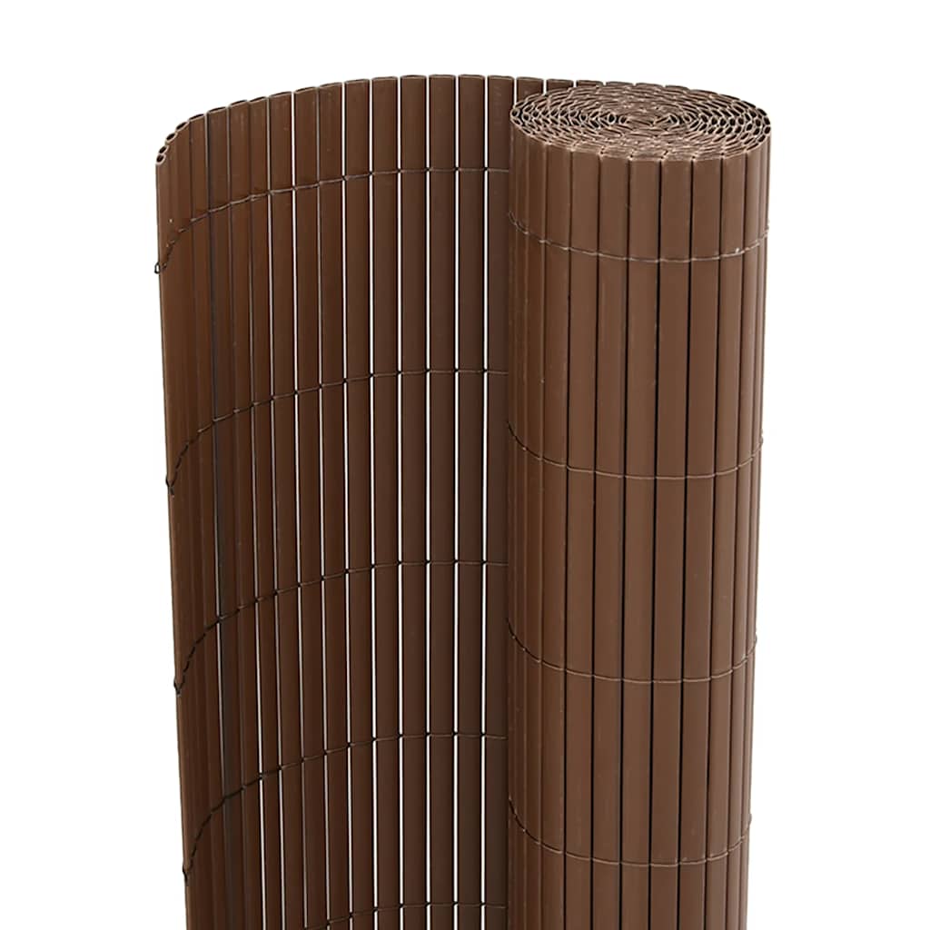 Tuinhek Dubbelzijdig Bruin 1,8x5 m PVC
