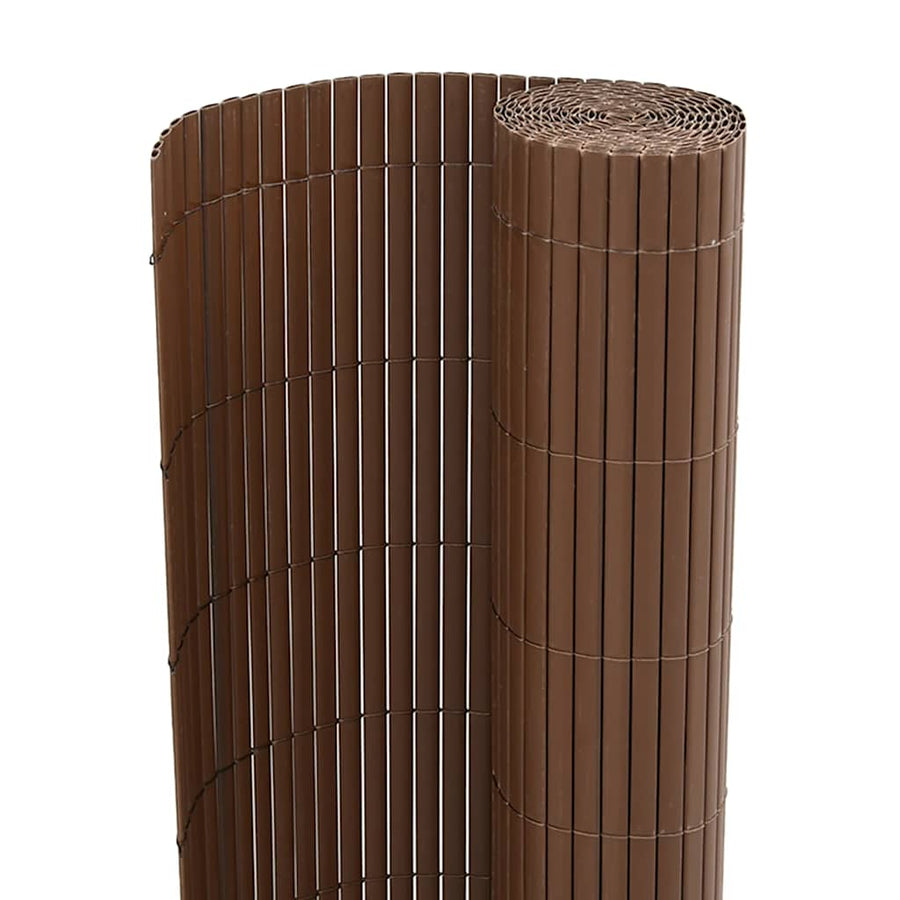 Tuinhek Dubbelzijdig Bruin 1,8x5 m PVC