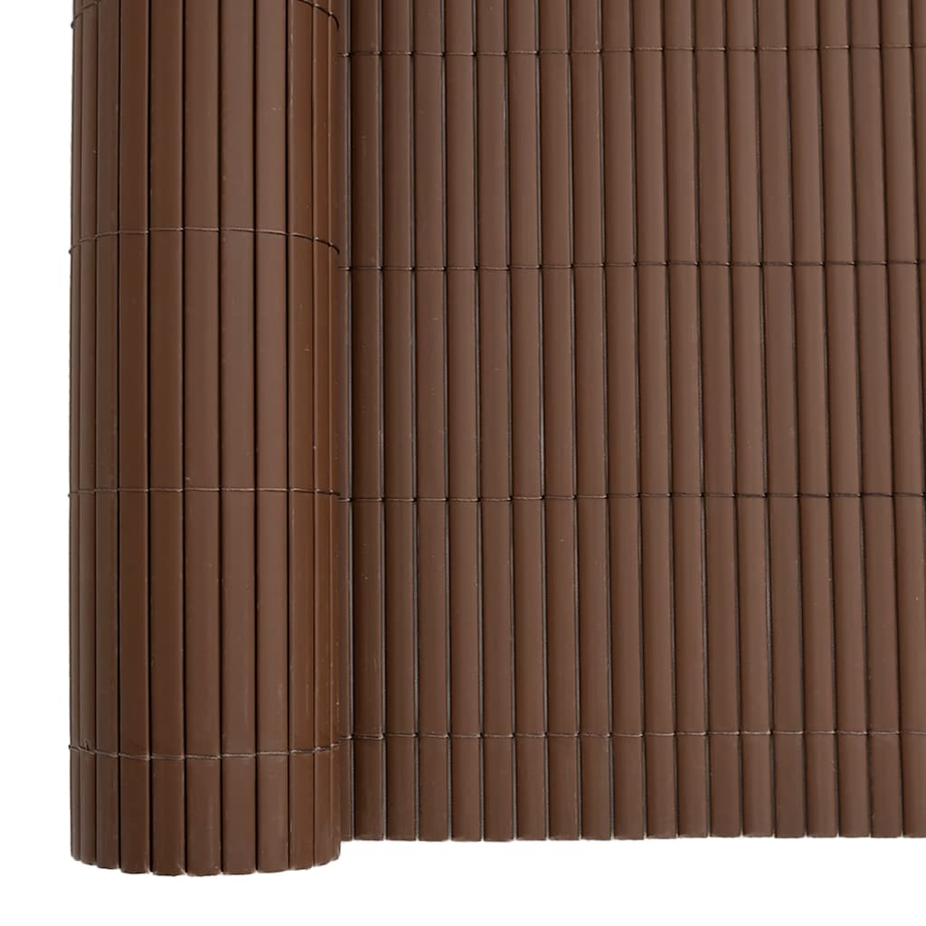 Tuinhek Dubbelzijdig Bruin 1,8x5 m PVC