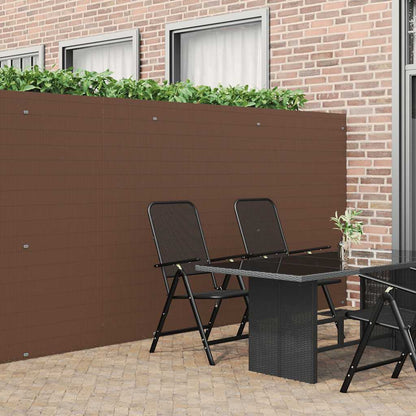 Tuinhek Dubbelzijdig Bruin 1,8x5 m PVC
