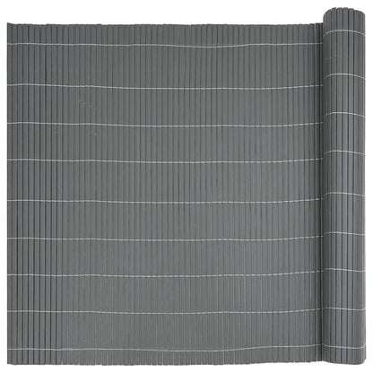 Tuinhek Dubbelzijdig Grijs 1,8x5 m PVC