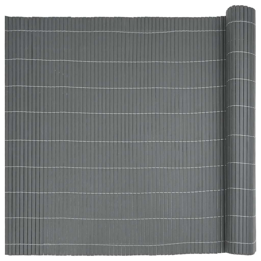 Tuinhek Dubbelzijdig Grijs 1,8x5 m PVC