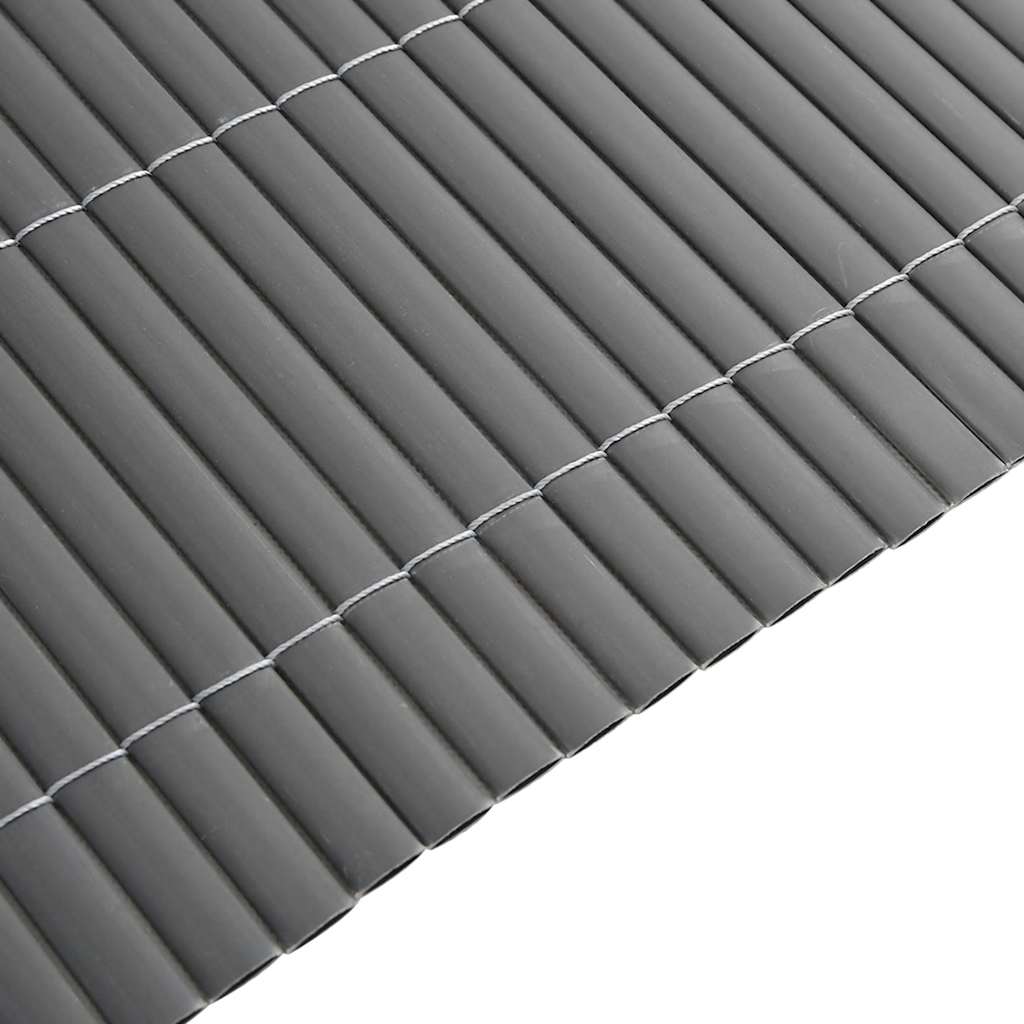 Tuinhek Dubbelzijdig Grijs 1,8x5 m PVC