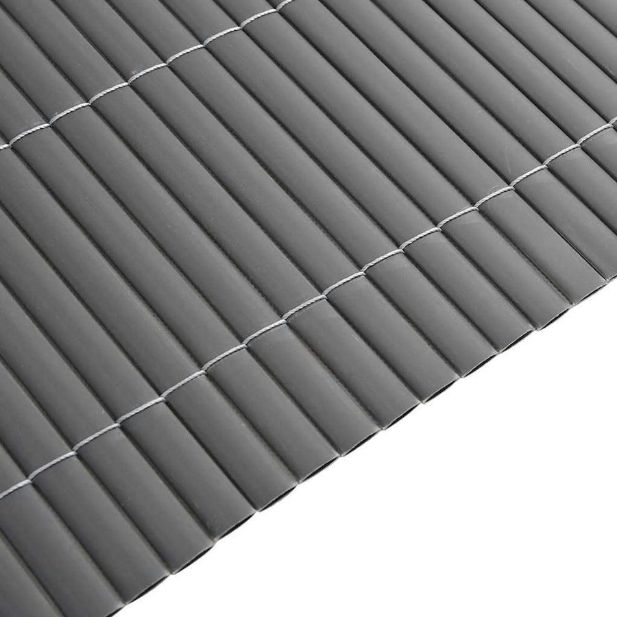 Tuinhek Dubbelzijdig Grijs 1,8x5 m PVC