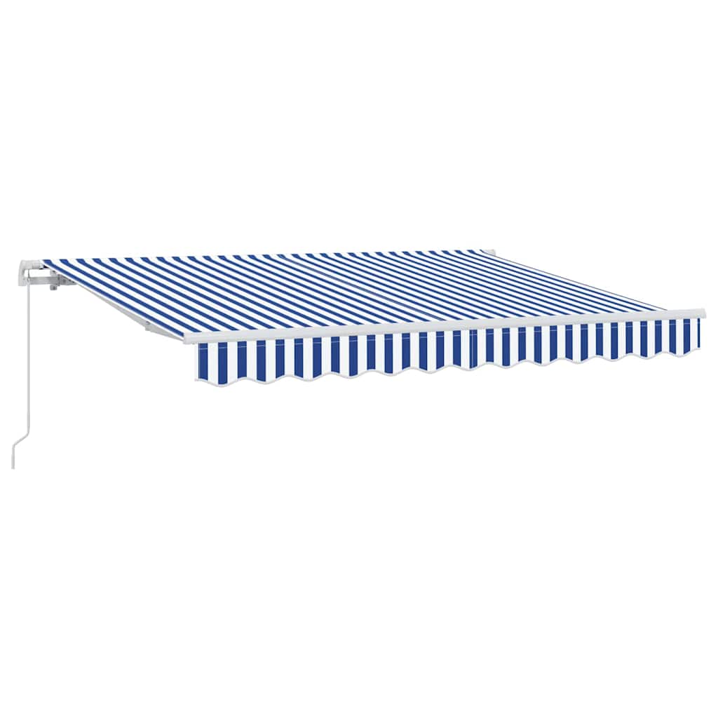 Inklapbaar Zonnescherm Blauw en Wit