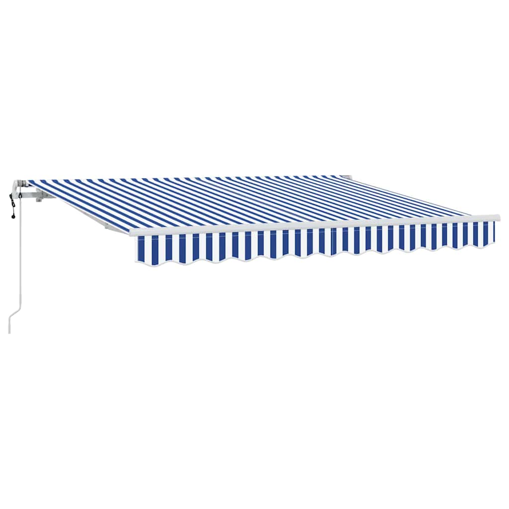 Inklapbaar Zonnescherm Blauw en Wit