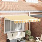 Foldable Sun Awning Yellow 250 x 200 cm Fabric
