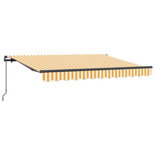 Inklapbaar Zonnescherm En 250 X 200 Cm 2.5 x 2 m Geel en wit (anthraciet frame) Handmatig