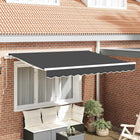 Retractable Awning Anthracite 250 x 200 cm Fabric
