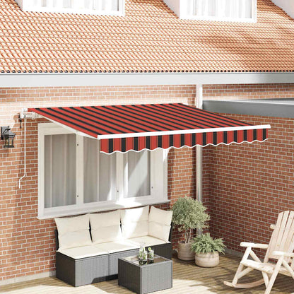 Inklapbaar Zonnescherm Multikleur 250 X 200 Cm Oranje En Zwart (Wit Frame) 2.5 x 2 m