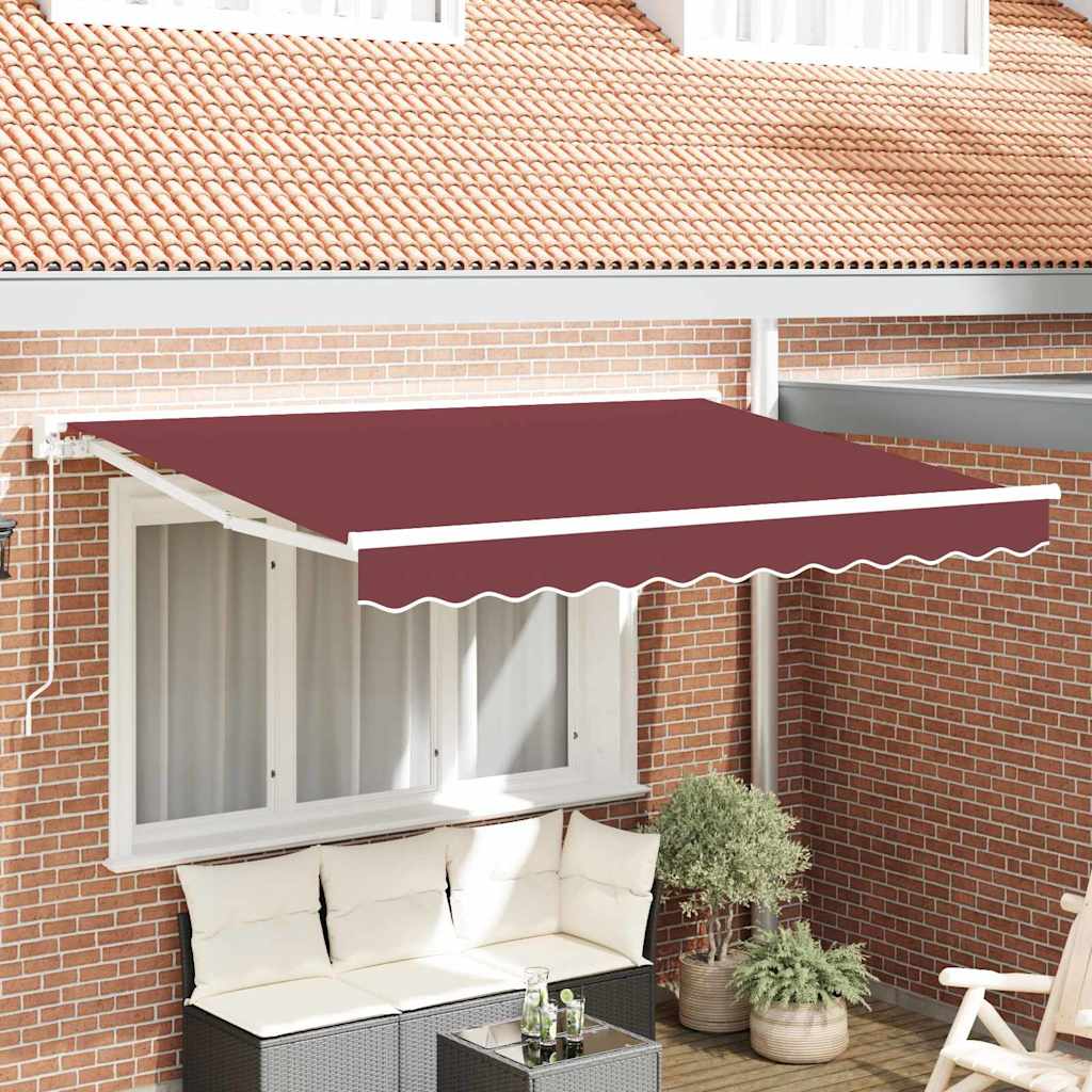 Zijde Frame Bordeauxrood 250 x 200 cm Polyester met PU-coating