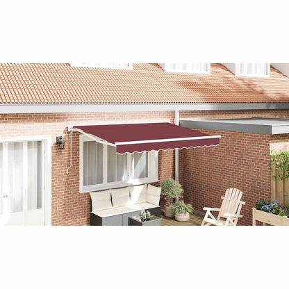 Zijde Frame Bordeauxrood 250 x 200 cm Polyester met PU-coating