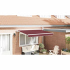 Uitschuifbaar zonnescherm 250x200 cm bordeauxrood