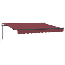 Inklapbaar Zonnescherm Bordeauxrood 250 x 200 cm Stof