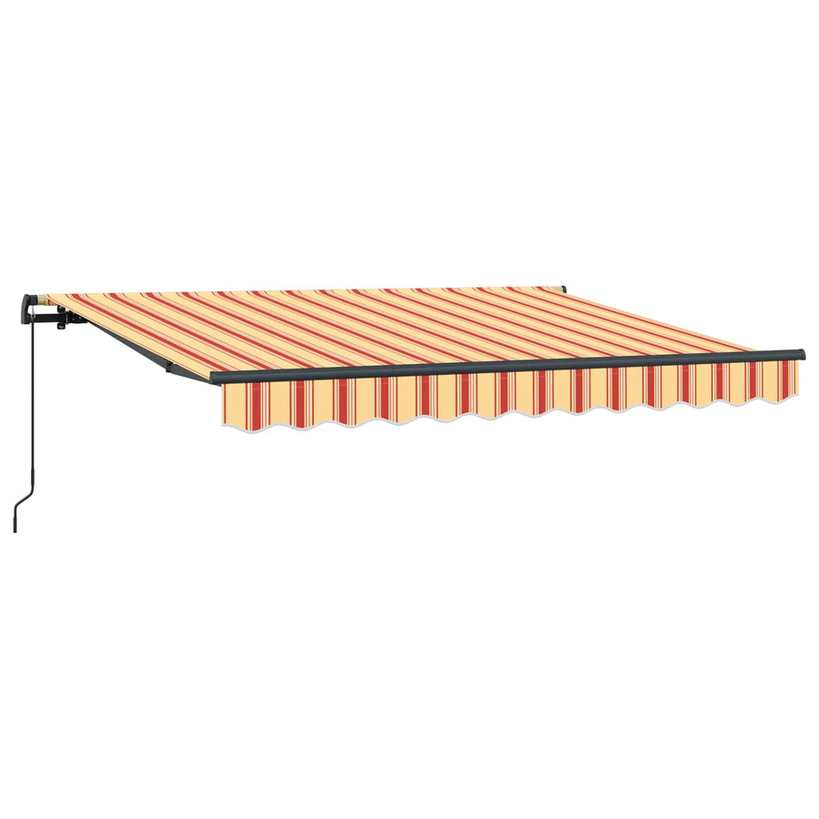 Inklapbaar Zonnescherm Geel en Oranje 250 x 200 cm Stof