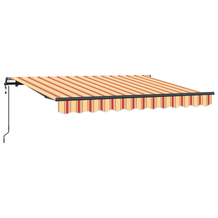Inklapbaar Zonnescherm Geel en Oranje 250 x 200 cm Stof