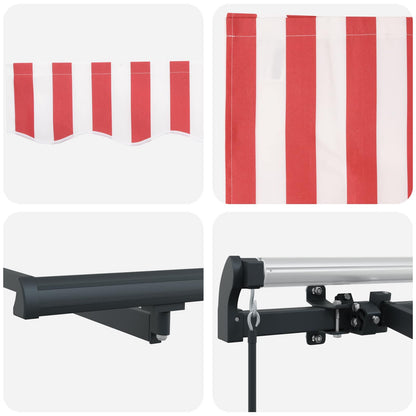 Inklapbaar Zonnescherm Rood 250 x 200 cm Stof