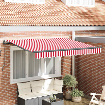 Inklapbaar Zonnescherm Rood 250 x 200 cm Stof