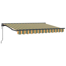 Inklapbaar Zonnescherm En 250 X 200 Cm Groen En Geel (Anthraciet Frame) 2.5 x 2 m