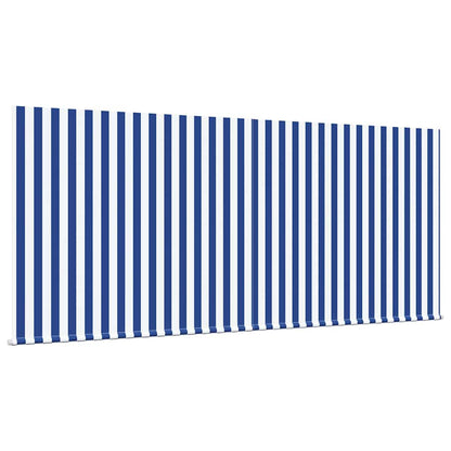Inklapbaar Zonnescherm Blauw en wit 300 x 200 cm Stof