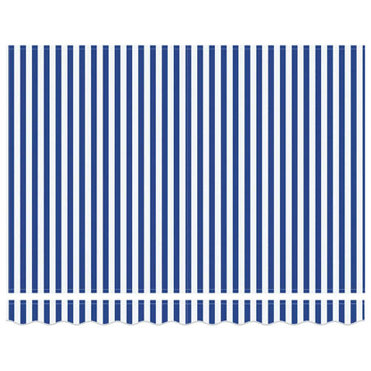 Inklapbaar Zonnescherm Blauw en wit 300 x 200 cm Stof