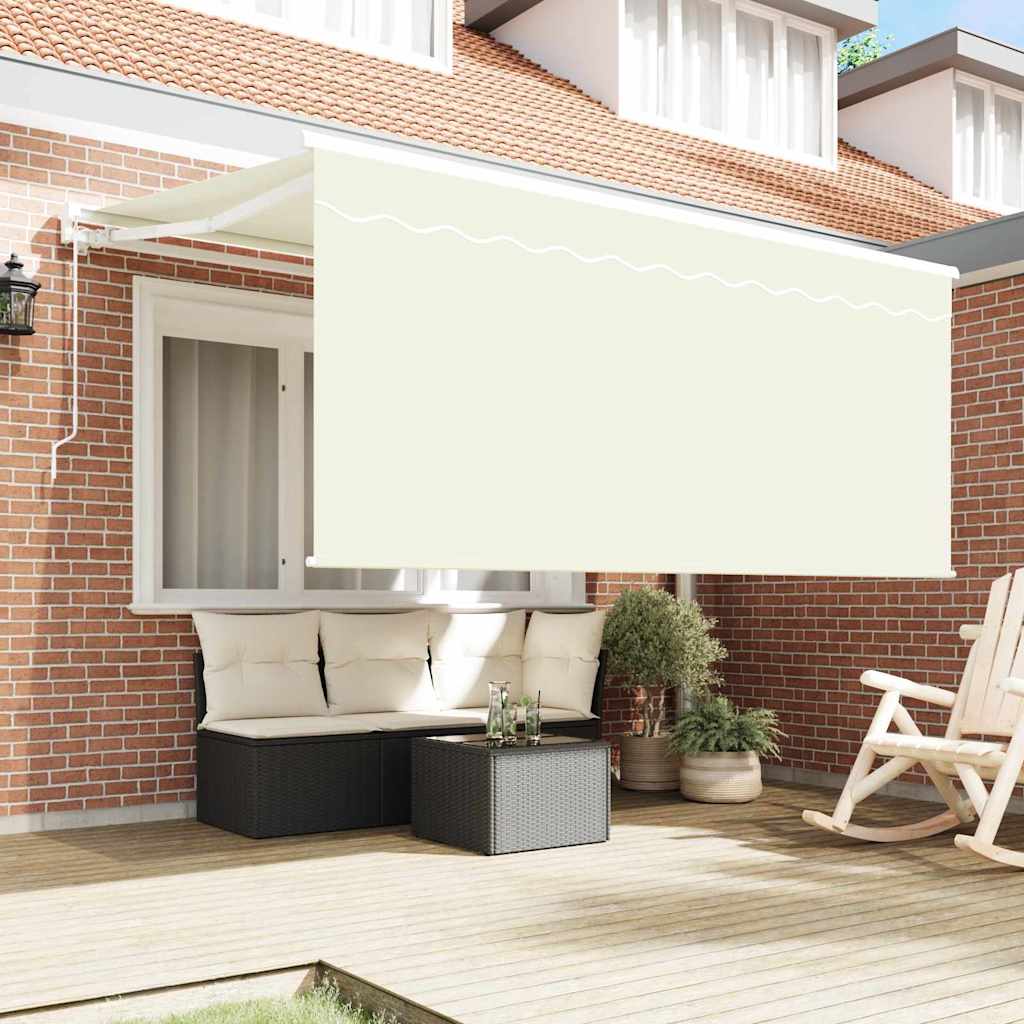 Inklapbaar Zonnescherm Beige 300 x 200 cm Polyester & Aluminium