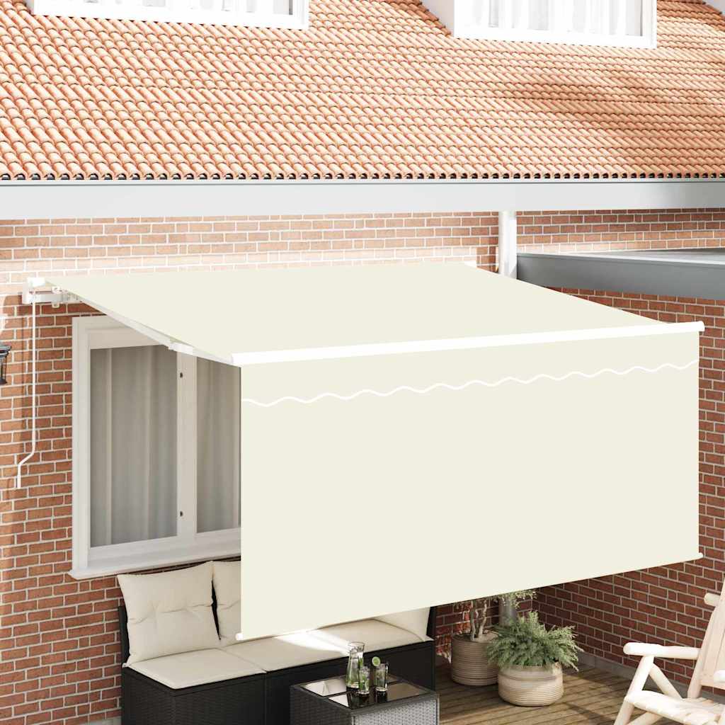 Inklapbaar Zonnescherm Crème 300 x 200 cm UV-bestandige Stof