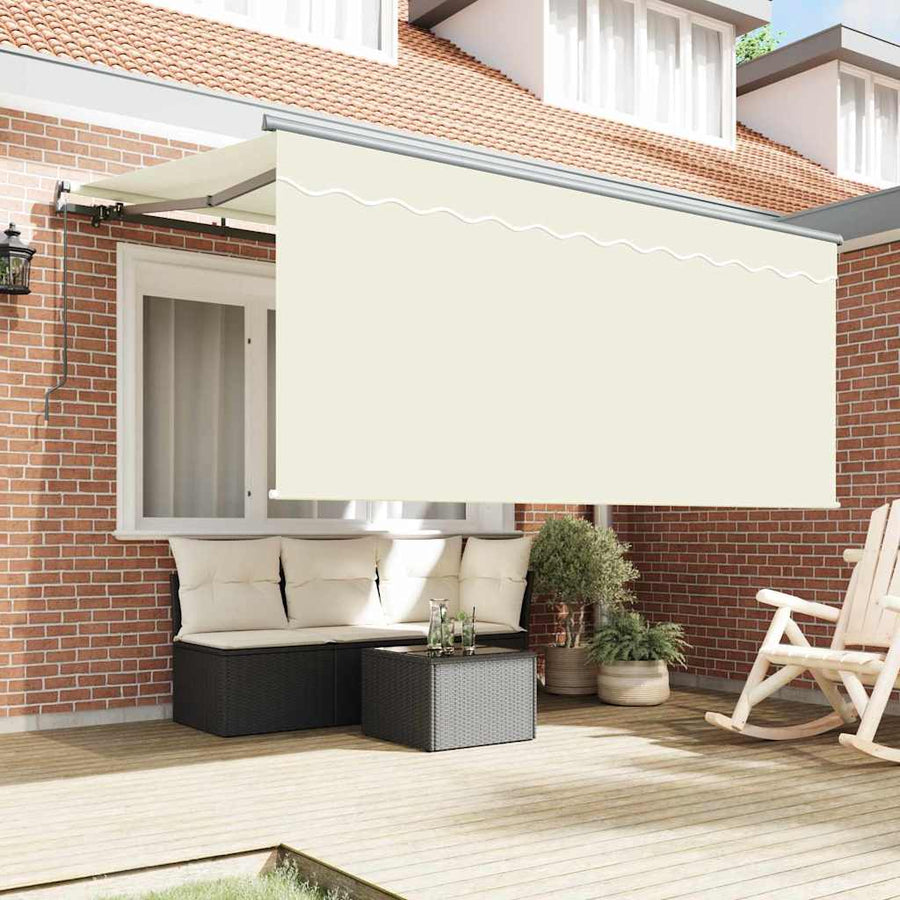 Inklapbaar Zonnescherm Crème 300 x 200 cm Stof