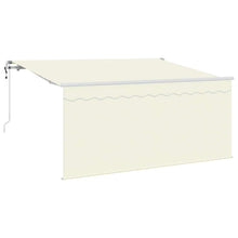 Inklapbaar Zonnescherm Crème Wit Bruin 300 x 200 cm