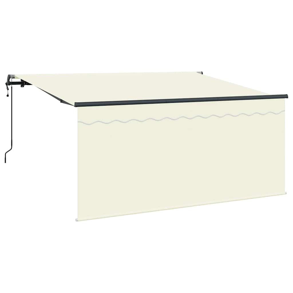 Inklapbaar Zonnescherm Beige 300 x 200 cm Polyester, Aluminium