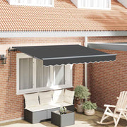 Retractable Awning Anthracite 300 x 200 cm Fabric