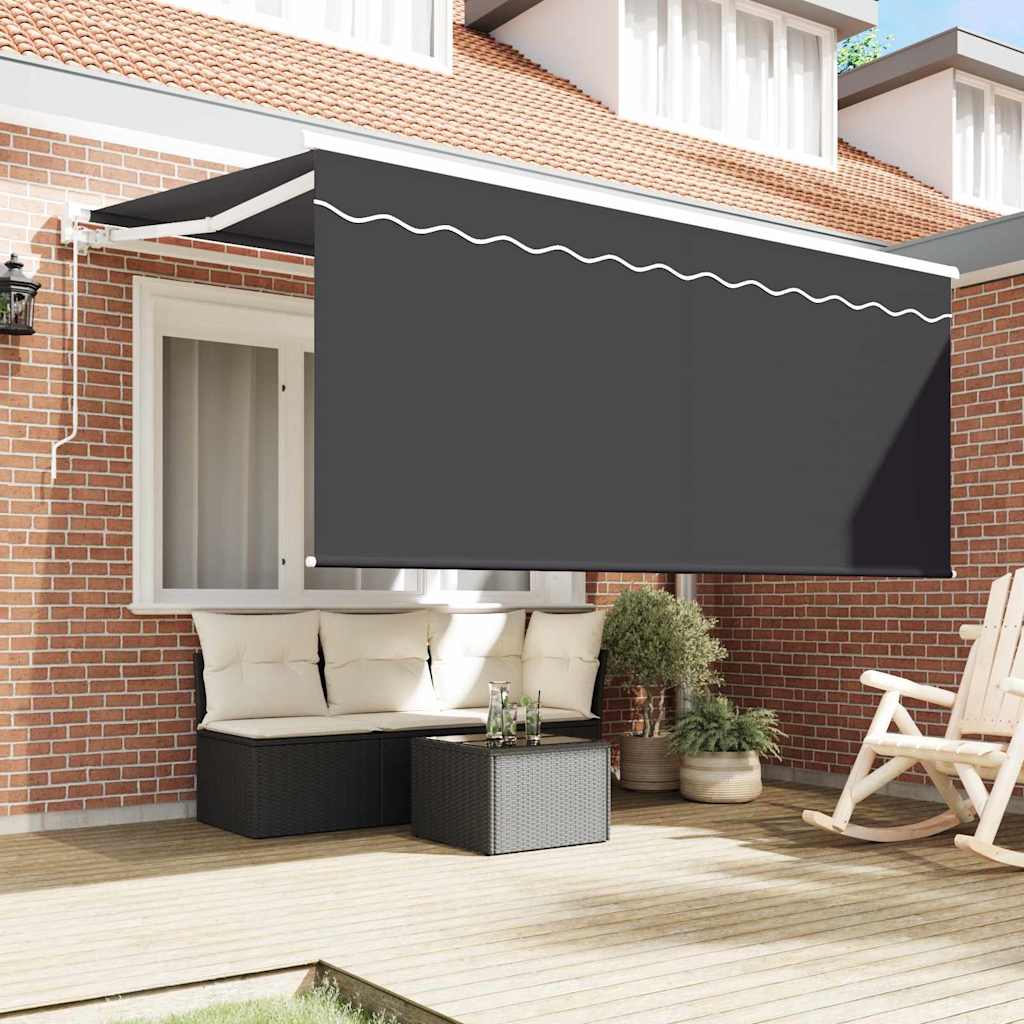 Inklapbaar Zonnescherm Antraciet 300 x 200 cm Stof