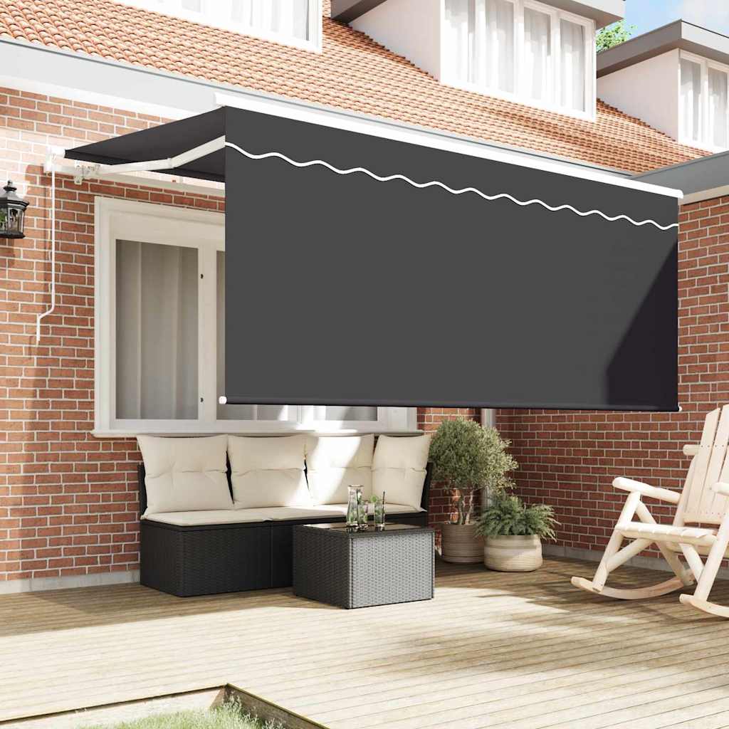 Inklapbaar Zonnescherm Antraciet 300 x 200 cm Stof