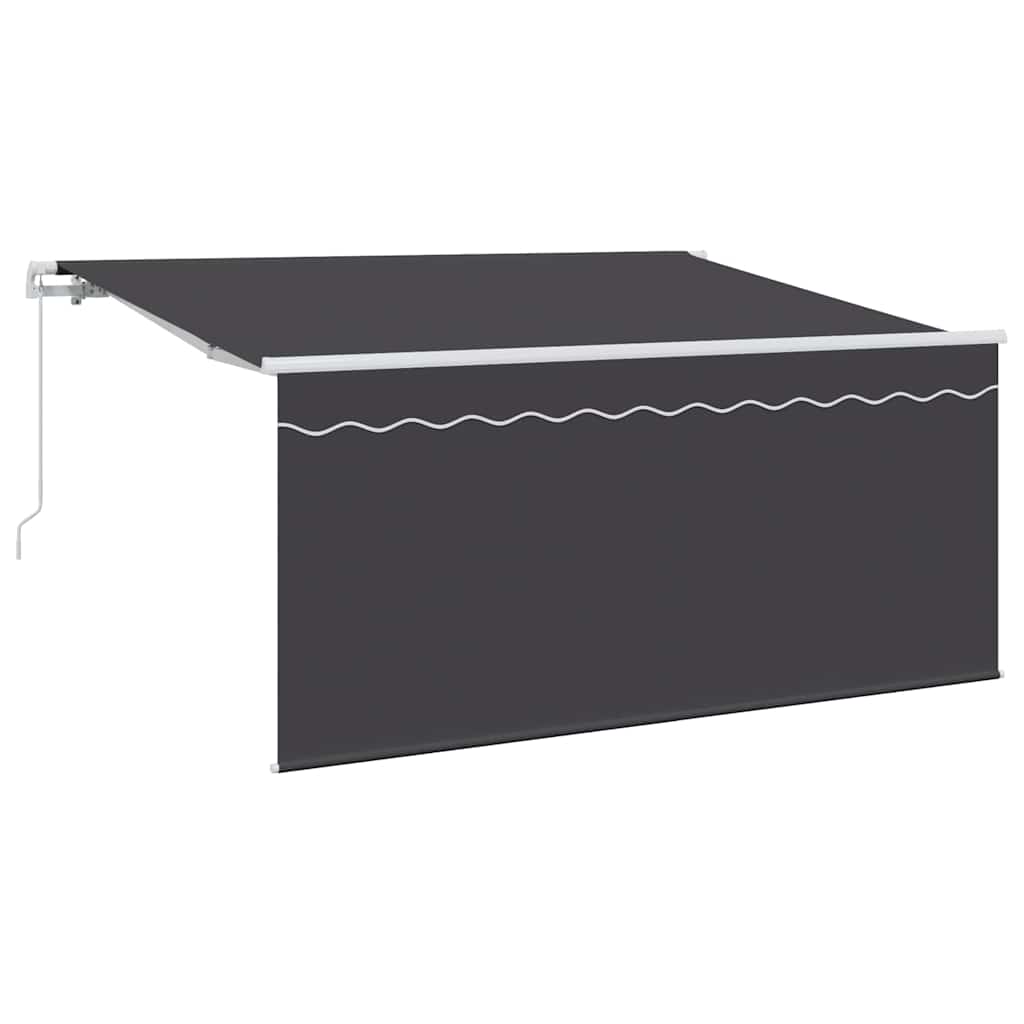 Inklapbaar Zonnescherm Antraciet 300 x 200 cm Stof