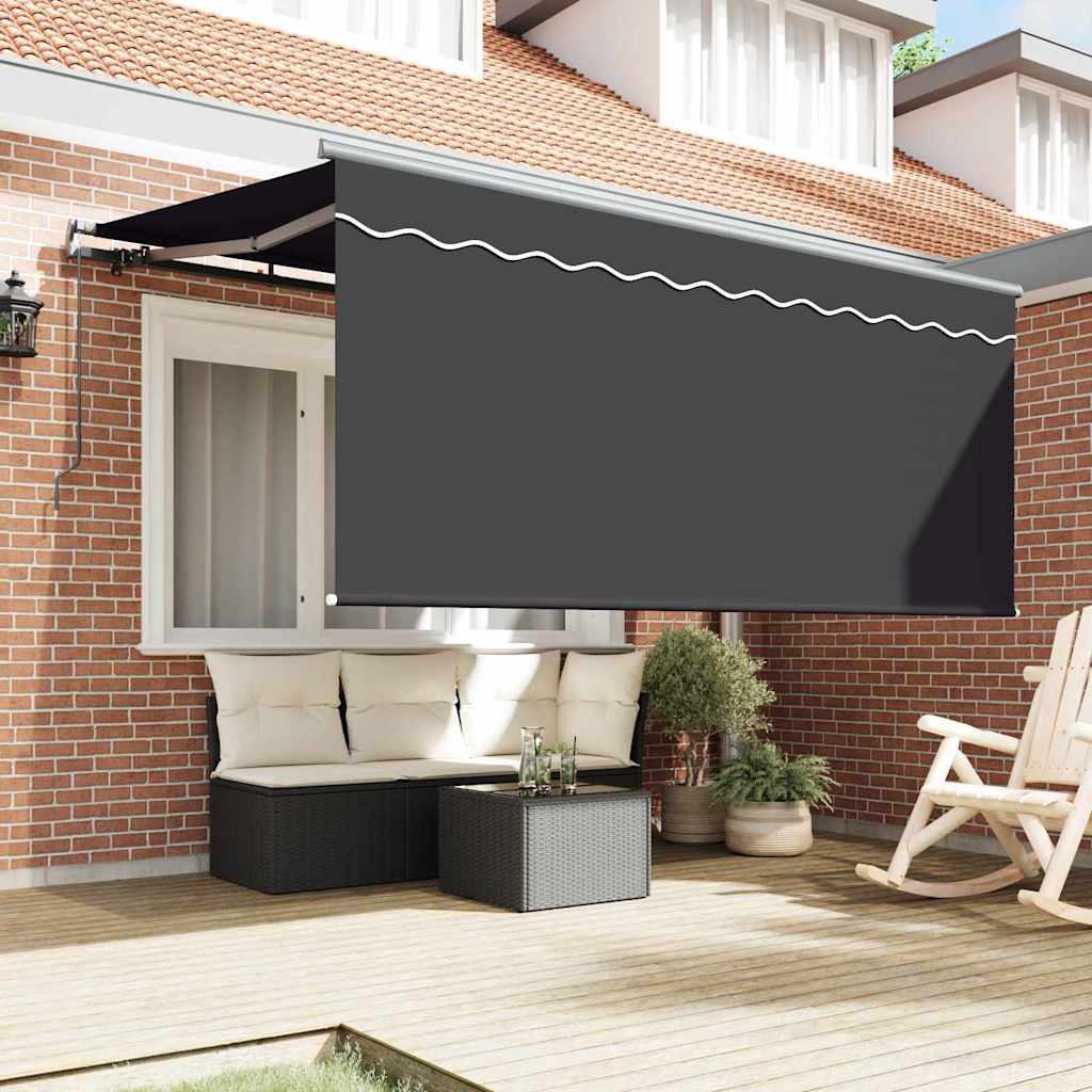 Inklapbaar Zonnescherm Antraciet 300 x 200 cm Stof