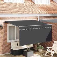 Inklapbaar Zonnescherm Antraciet 300 x 200 cm Stof