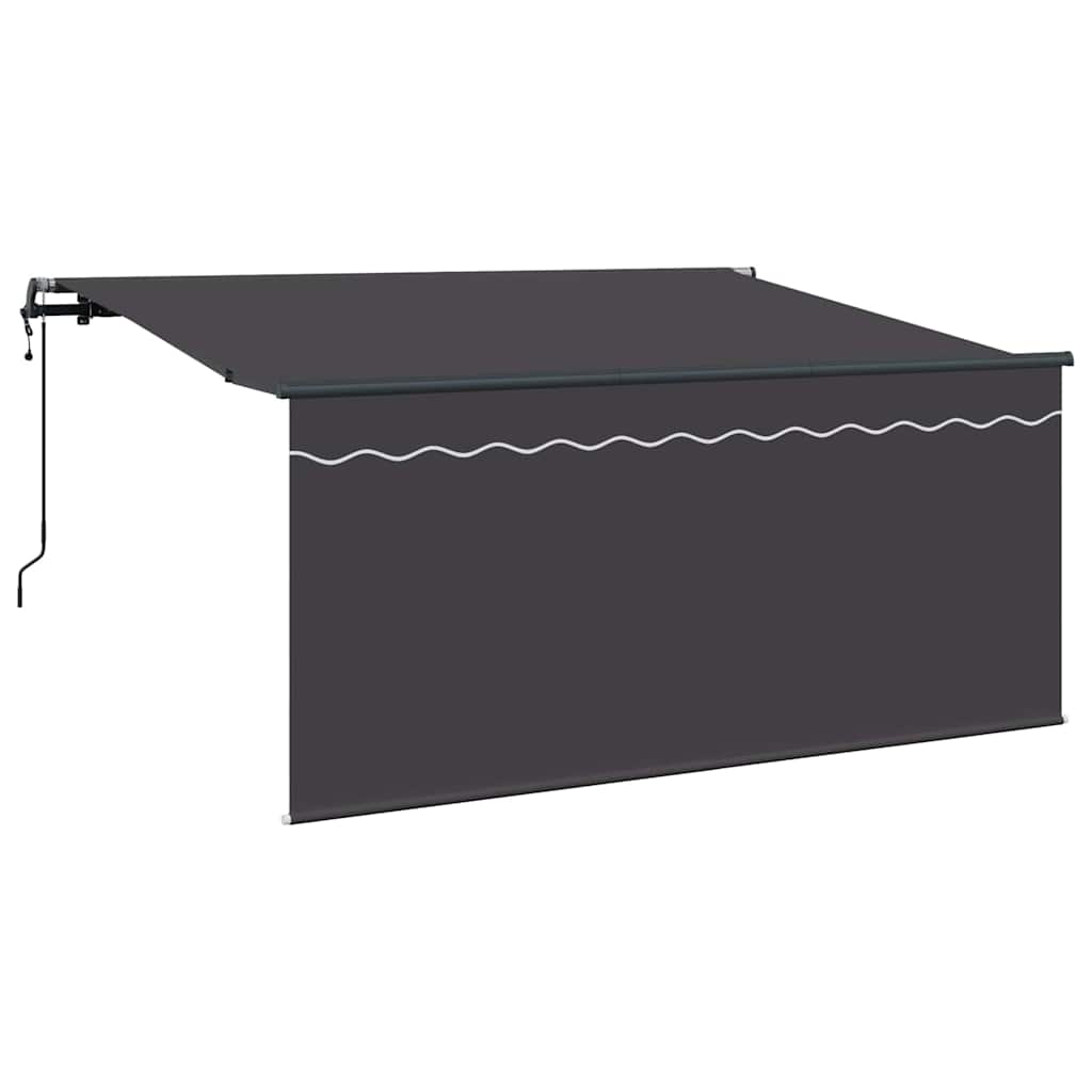Inklapbaar Zonnescherm Antraciet 300 x 200 cm Stof