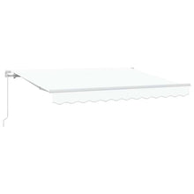 Inklapbaar Zonnescherm Wit 300 X 200 Cm Polyester En Aluminium Wit (Wit Frame) 3 x 2 m