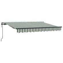 Inklapbaar Zonnescherm En 300 X 200 Cm Groen En Wit (Anthraciet Frame) 3 x 2 m