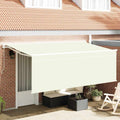Inklapbaar Zonnescherm Crème 350 x 200 cm
