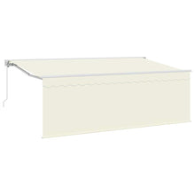 Zonnescherm met Screen Crème 350 x 200 x 120 cm Stof, Metaal