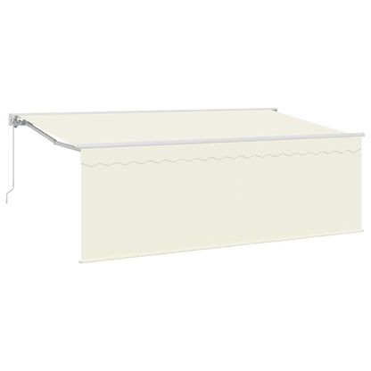 Zonnescherm met Screen Crème 350 x 200 x 120 cm Stof, Metaal