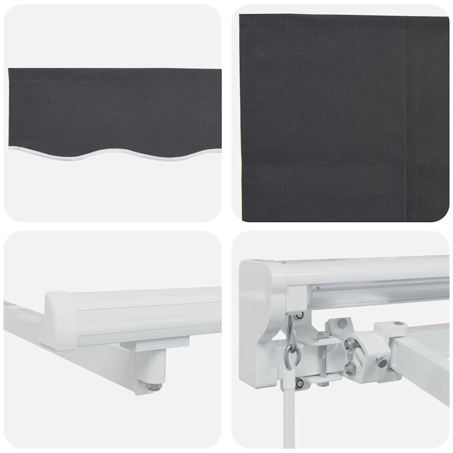 Inklapbaar Zonnescherm Antraciet 350x200 cm