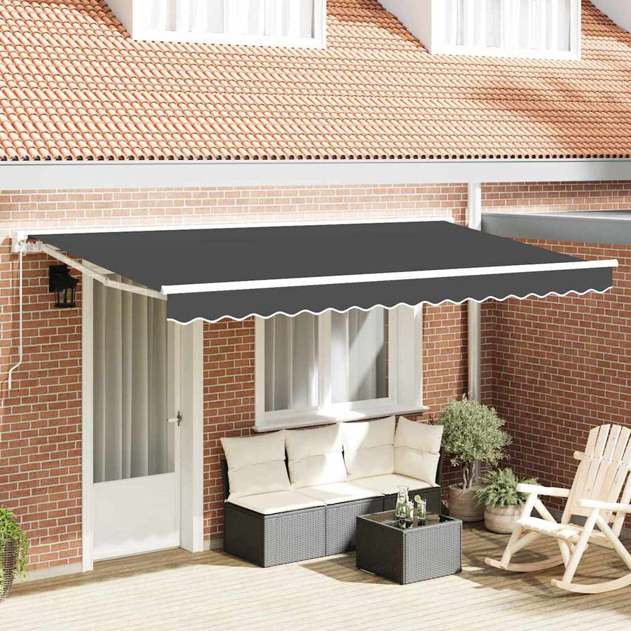Inklapbaar Zonnescherm Antraciet 350x200 cm