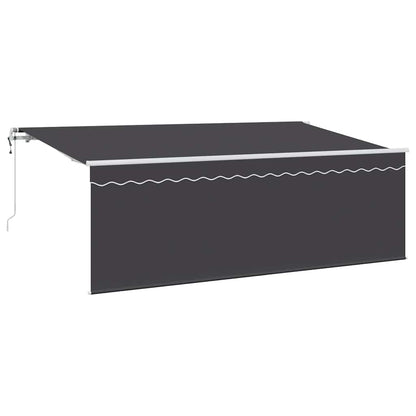 Inklapbaar Zonnescherm Antraciet Large Polyester & Aluminium