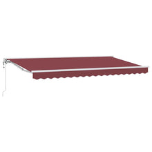 Inklapbaar Zonnescherm Bordeauxrood 350x200 cm Stof