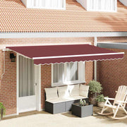 Zonnescherm inklapbaar 350x200 cm bordeauxrood